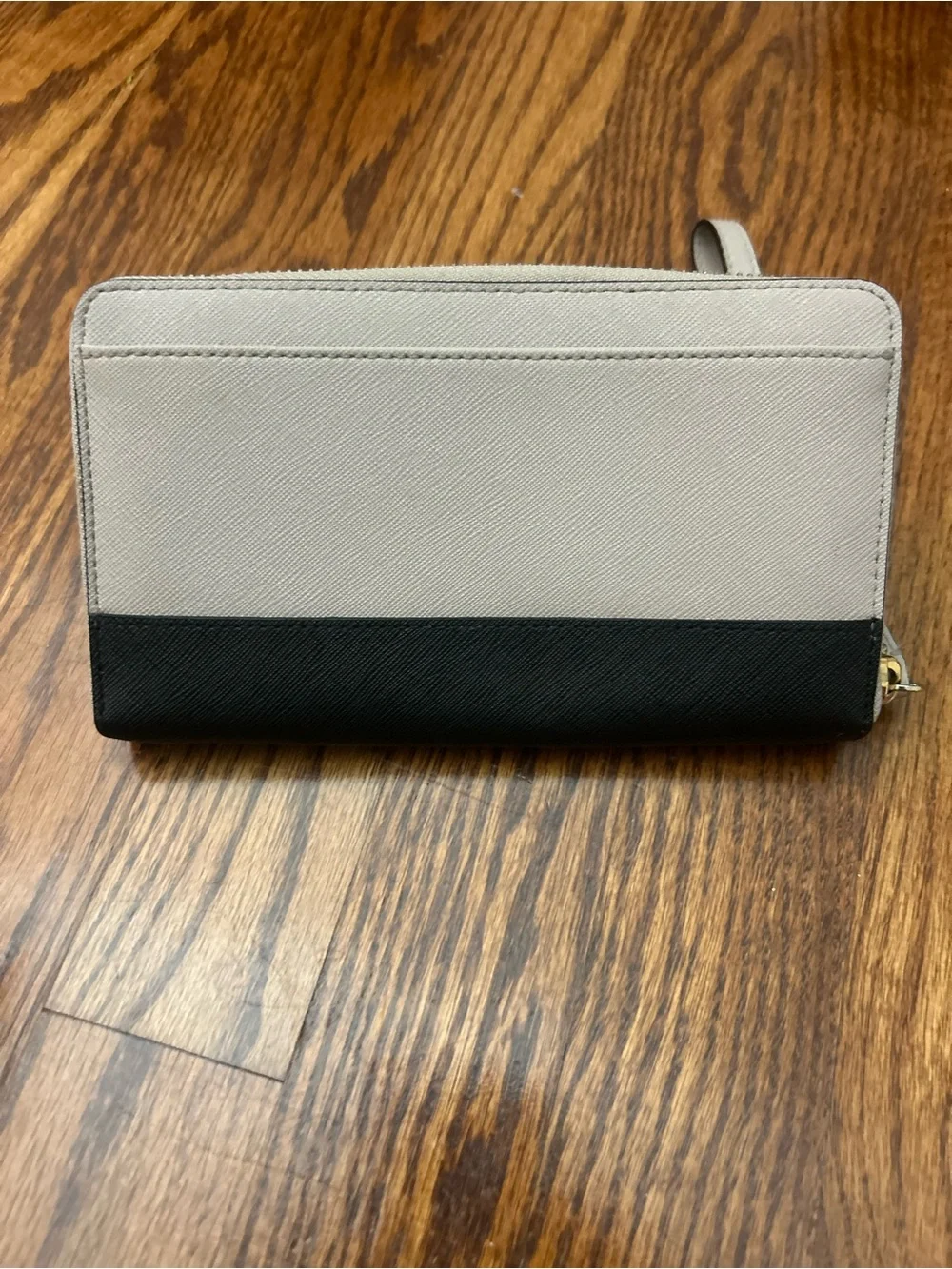 kate spade Two-Tone Cream and Black Wristlet Wallet